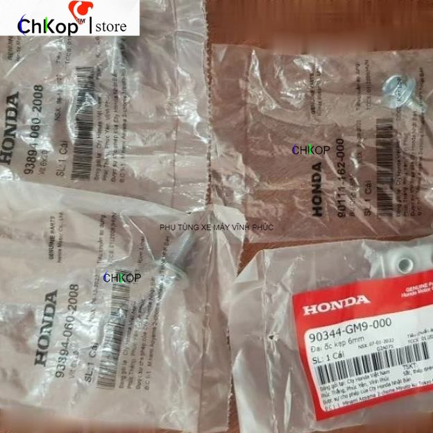 Combo Bộ ốc bắt hộp bình ắc quy xe Dream chính hãng Honda