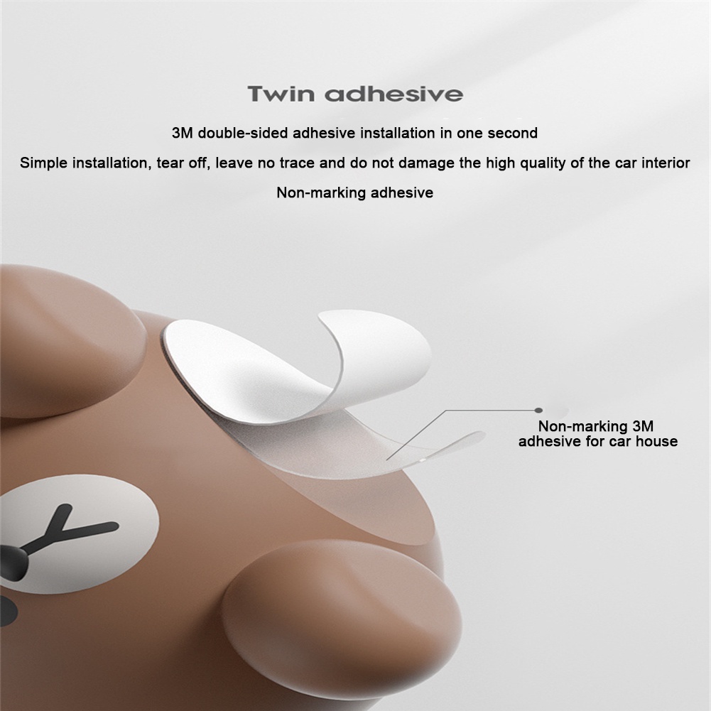 Line Friends Gấu Nâu Đồ Trang Trí Xe Hơi Hoạt Hình Dễ Thương Đồ Trang Trí Xe Hơi Để Bàn Điều Khiển Trung Tâm Đồ Trang Trí Nội Thất Xe Hơi