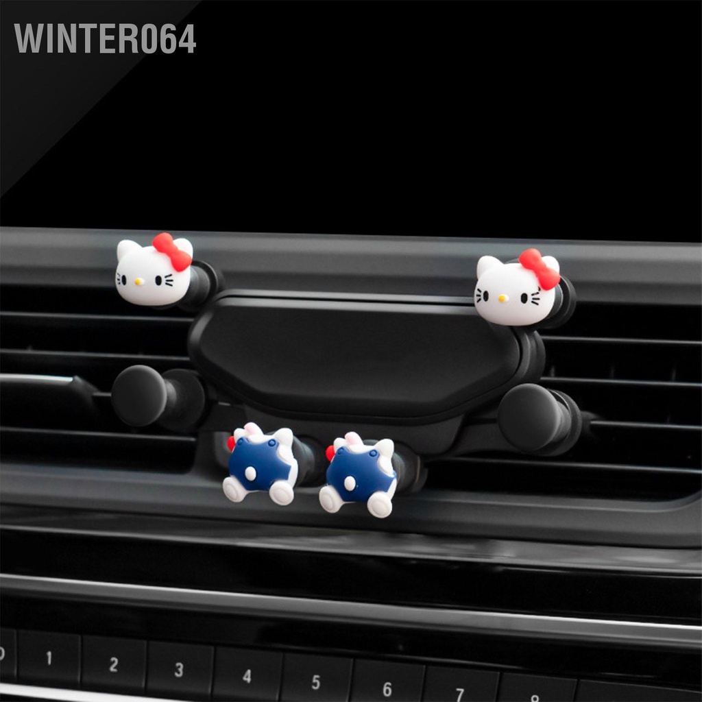 Giá đỡ điện thoại Hình ảnh hoạt hình dễ thương Chống rung Kẹp thông gió Điện thoại di động Gắn bằng chứng tiếng ồn