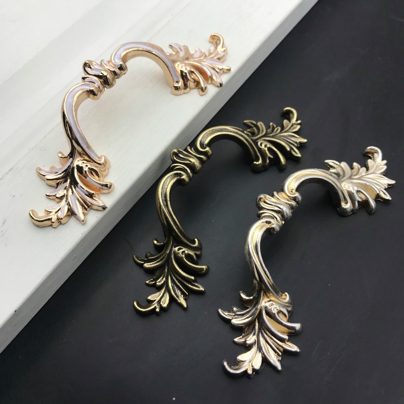 Tay Nắm Cửa Tủ Bằng Hợp Kim Kẽm Phong Cách Châu Âu