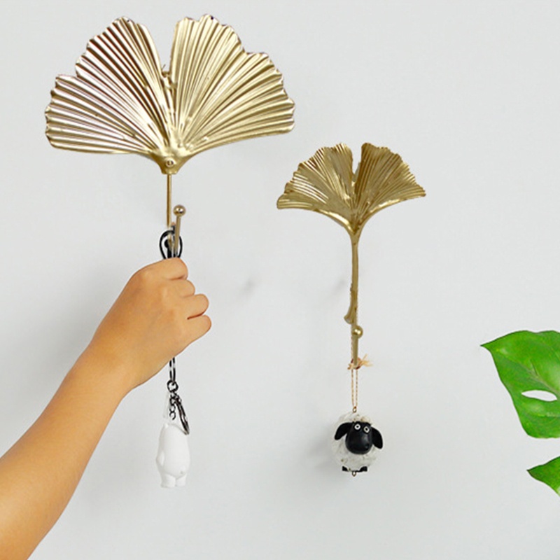 Móc Sắt Treo Đồ Gắn Tường Hình Chiếc Lá Sáng Tạo