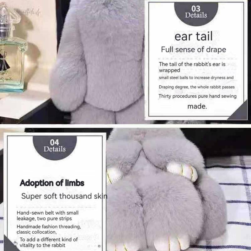 Móc Khóa Thỏ Bông Dễ Thương Xinh Xắn