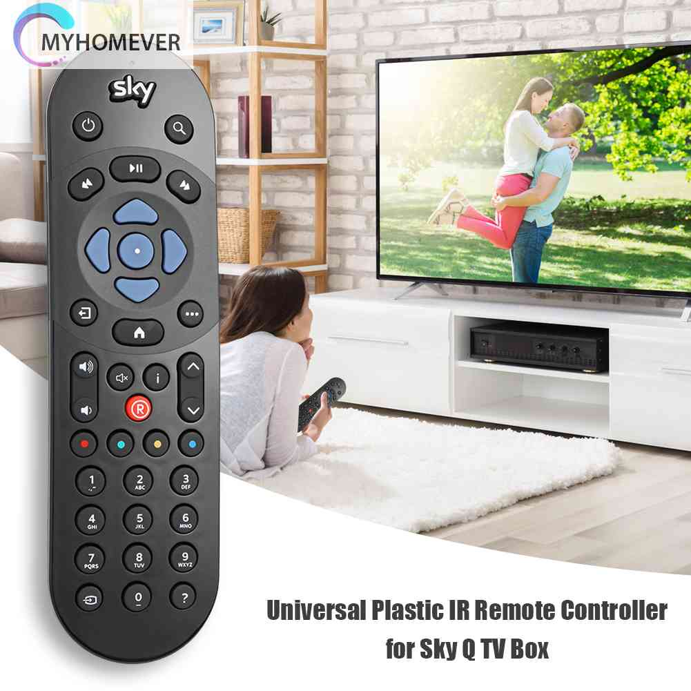 Điều Khiển Từ Xa Bằng Nhựa Màu Đen Thông Dụng Cho Sky Q TV Box