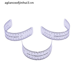 ~AFHVN~ Reusable Makeup Brow Measure Eyebrow Guide Ruler Permanent Tools  .