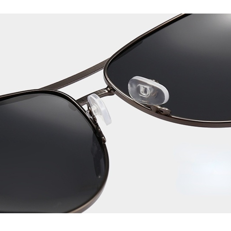 Kính Mát Phân Cực Gọng Kim Loại Thời Trang Mới Cho Nam