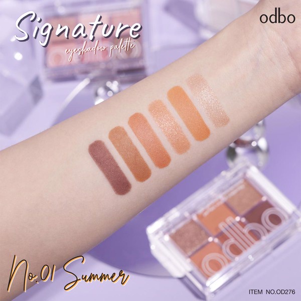 Bảng Phấn Mắt 6 Ô Odbo Signature Eyeshadow Palette OD276 - ODBO.STORE