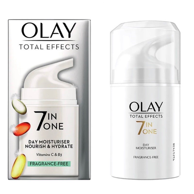 Kem dưỡng Olay 7in1 Total Effects Moisturiser sáng da và chống lão hoá đêm ngày Day Night 50ML 7 in 1