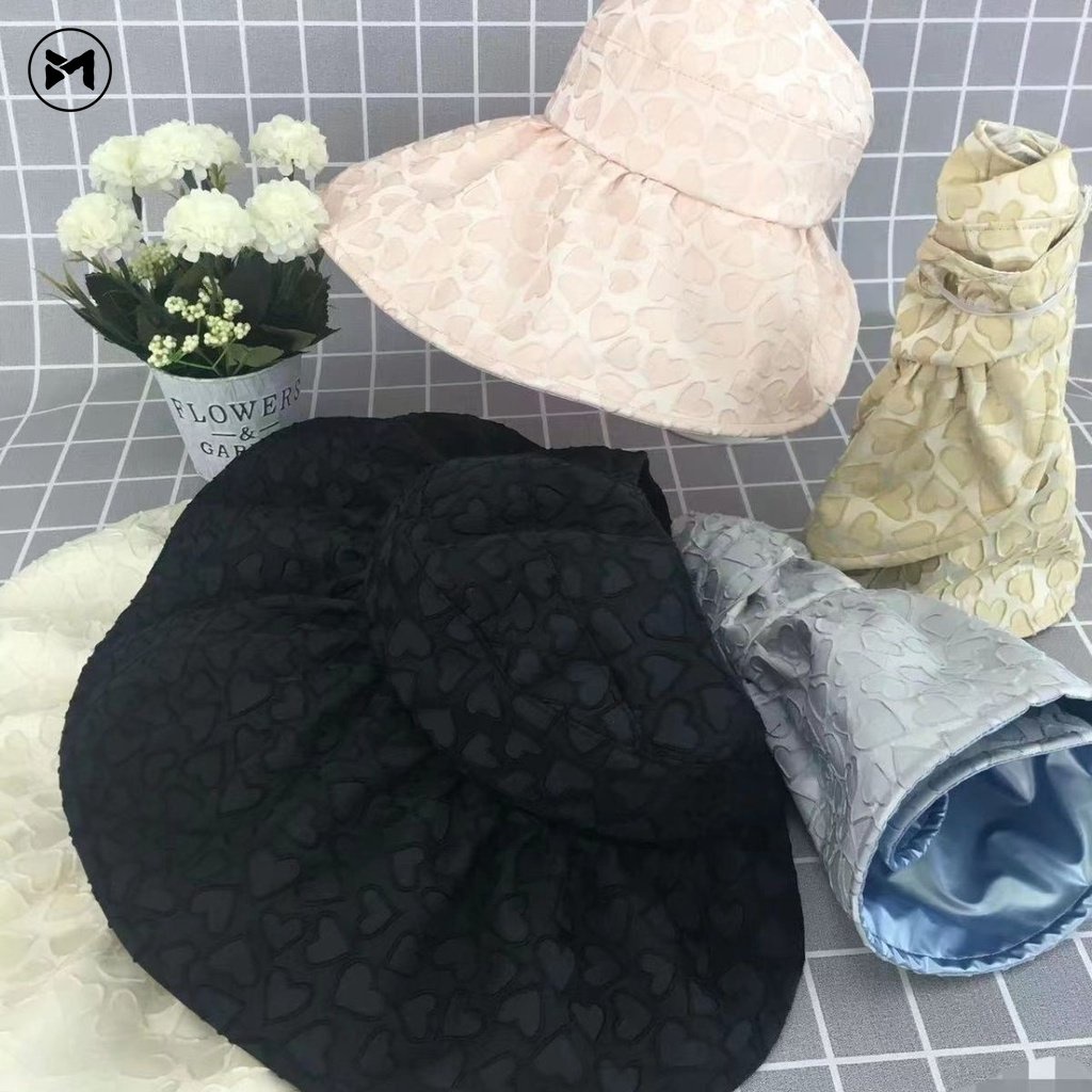 Nón Vành Chống Nắng Tia UV Màu Đen Thời Trang Mới 2023 Cho Nữ