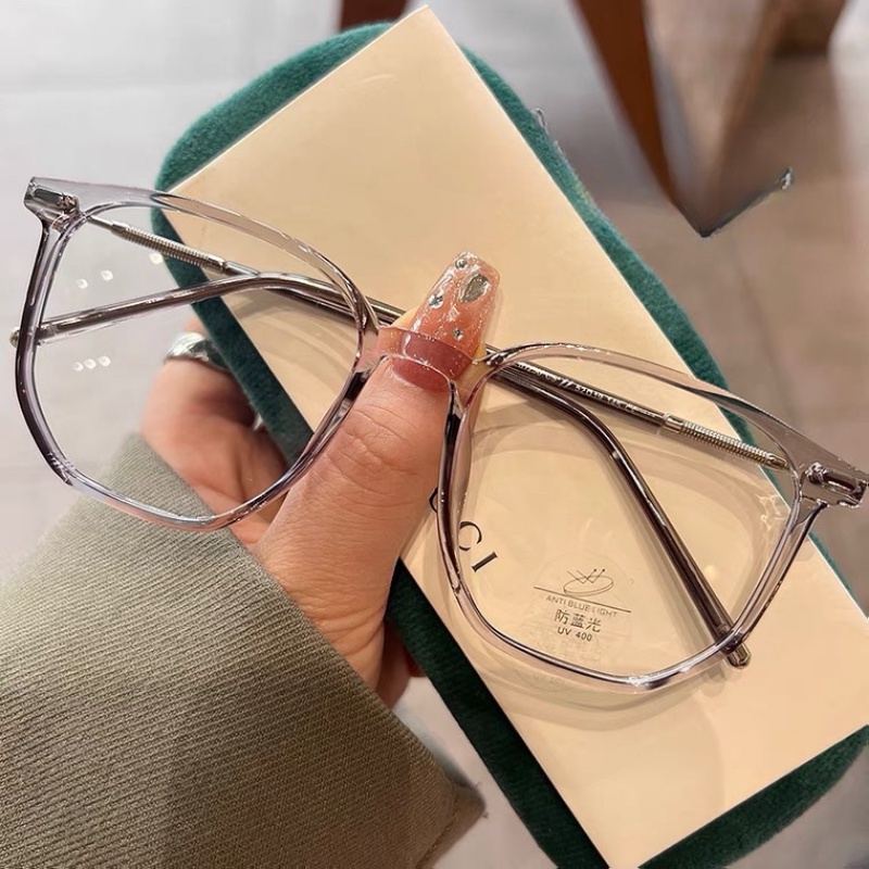 Mắt Kính Gọng Vuông Chống Ánh Sáng Xanh Thời Trang Dành Cho Nữ 0 ~ - 400