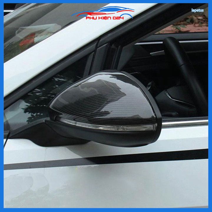 Ốp gương chiếu hậu Kia K3 2021-2022-2023-2024 vân Cacbon bảo vệ chống trầy trang trí làm đẹp xe