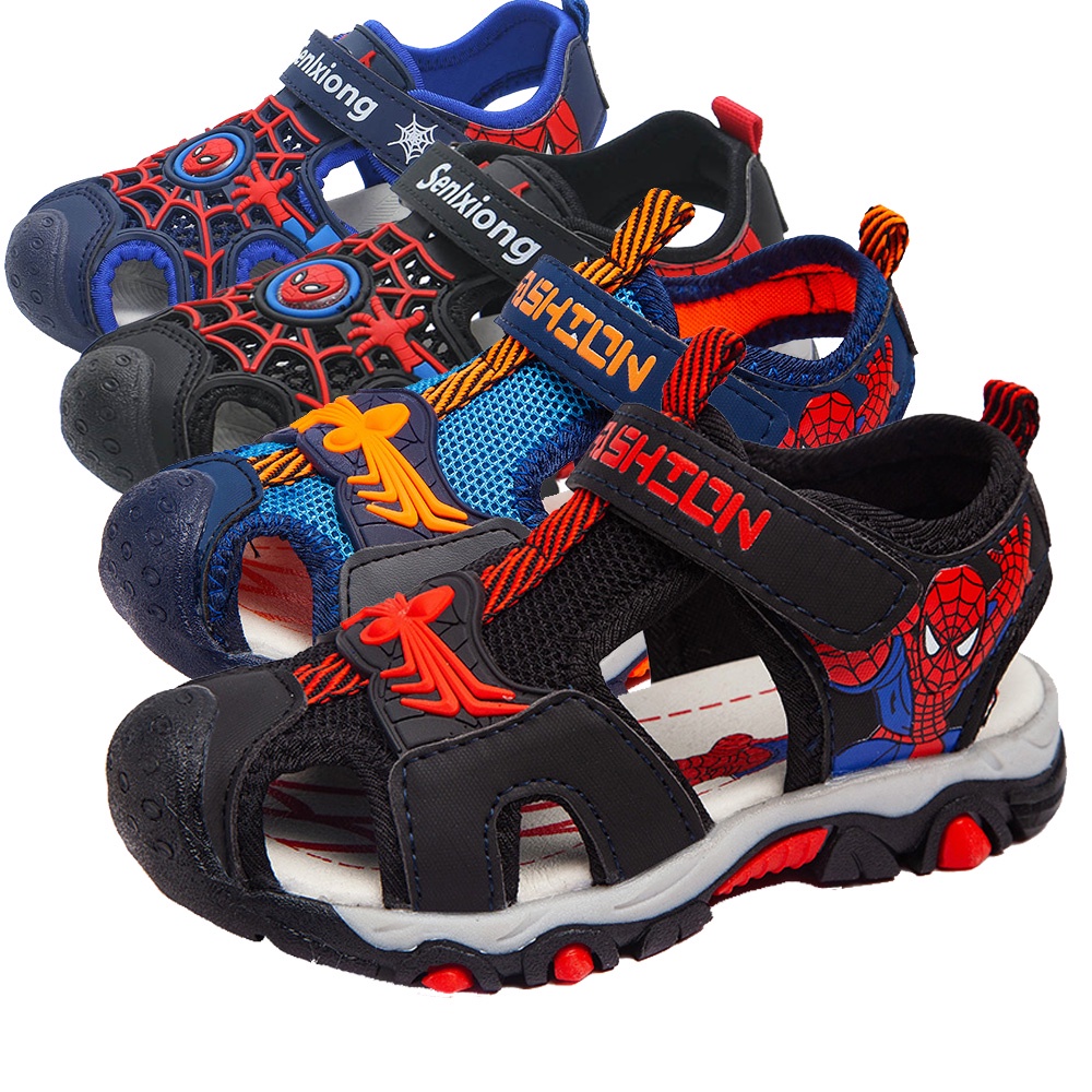 Xăng đan Họa Tiết Người Nhện Thời Trang Cho Bé Trai Size 26-36