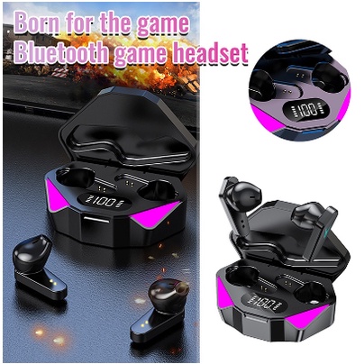 Tai Nghe Chơi Game Bluetooth Không Dây X15 Có Đèn LED Cho iPhone Xiaomi Redmi