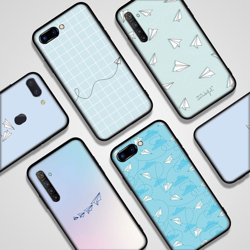 Ốp Điện Thoại Silicon Mềm Hình Máy Bay Giấy Cho Samsung Galaxy A40 C10 A60 A71 A8 A7 A9 A8S 5G A3