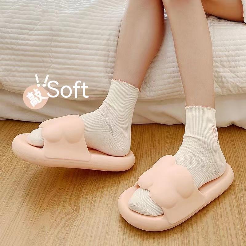 Dép Đi Trong Nhà Bốn Lá EVA Đế Dày Mềm Mát Xa Chân Cho Cặp Đôi