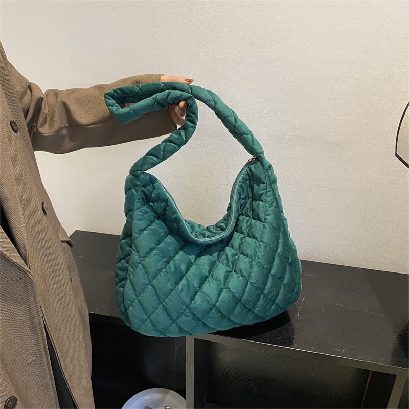 MISCHA Túi Xách Nữ Vải Nhung Cỡ Lớn Thiết Kế Đơn Giản Màu Sắc Thanh Lịch