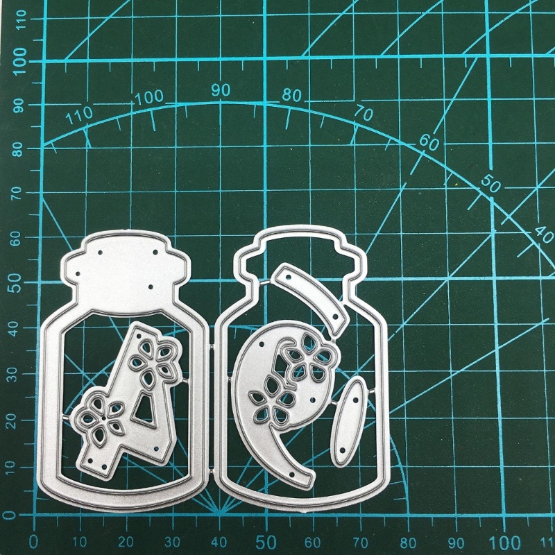 Khuôn Cắt Giấy Kim Loại Hình Chai Nước Nhỏ