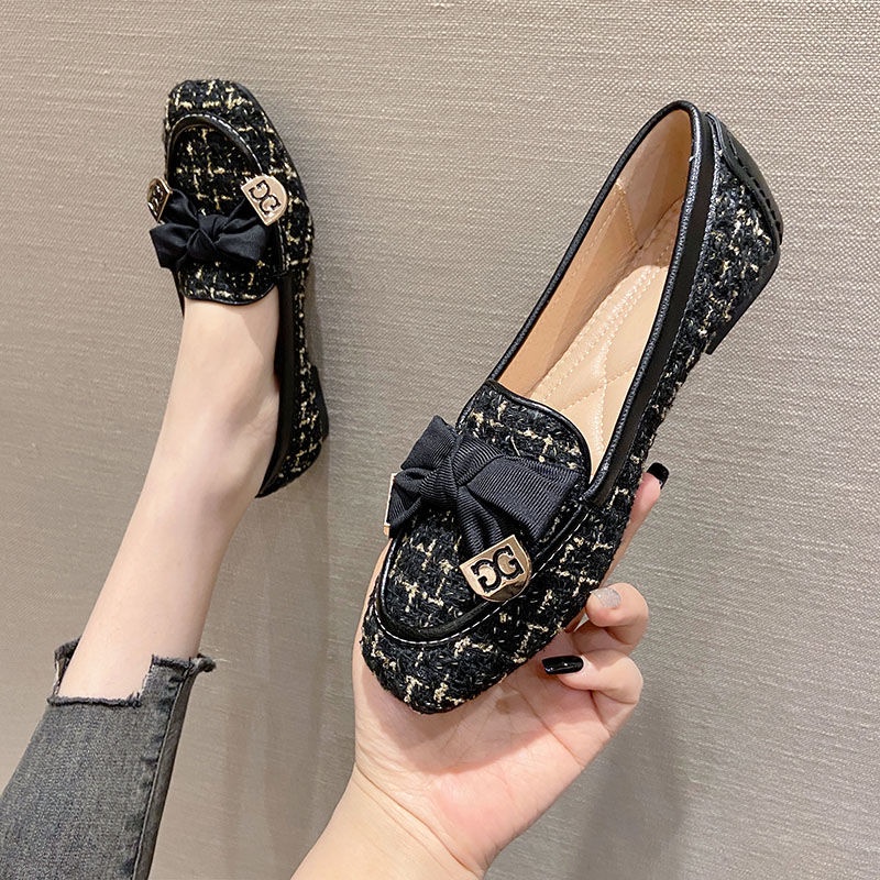 Giày Cao Gót Đế Thấp Size Lớn 42 Phong Cách Hàn Quốc Cho Nữ