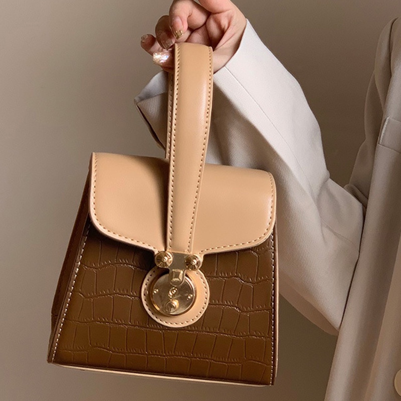 Ielgy Túi Xách Hộp bento Có Khóa Hình Trái Dừa Dễ Phối Đồ Cho Nữ