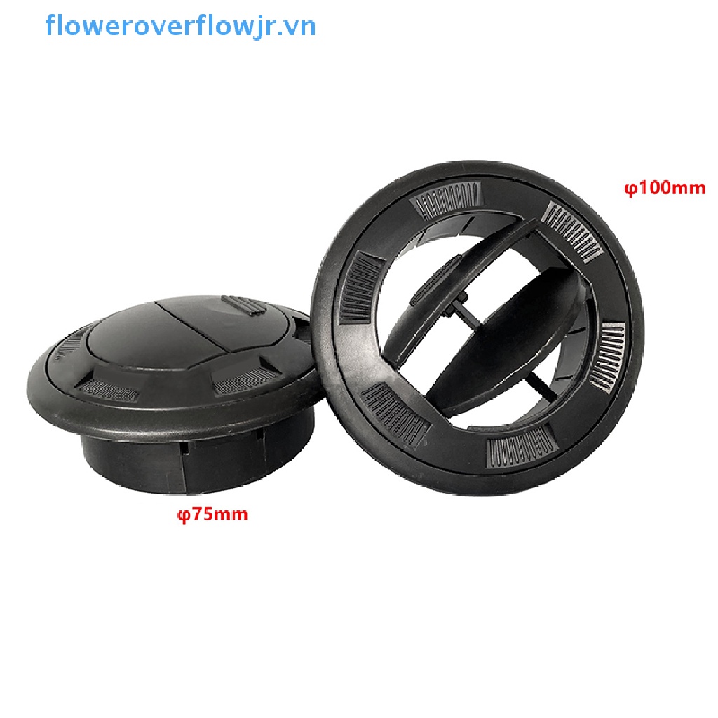 Khung Gắn Lỗ Thông Gió 75mm Màu Đen Có Thể Đóng Mở Cho Xe Buýt