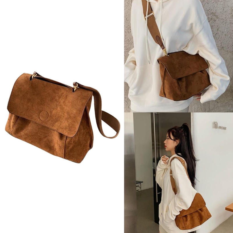 Túi Xách Da Đeo Chéo Ngăn Chứa Rộng Thời Trang Thu Đông Cho Nữ