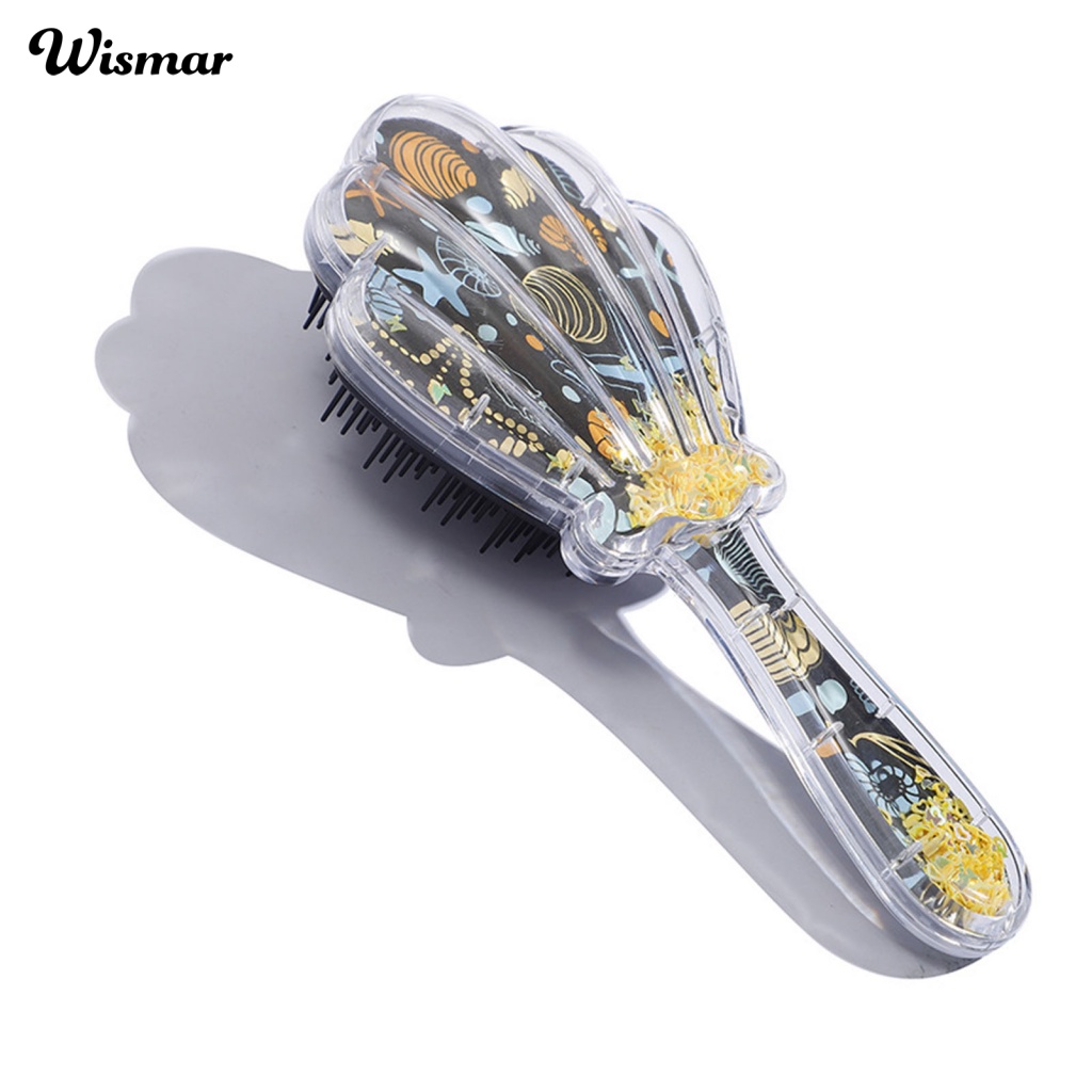 Lược Chải Tóc Đệm Khí Bằng ABS Màu Xanh Lá Hình Sao Biển