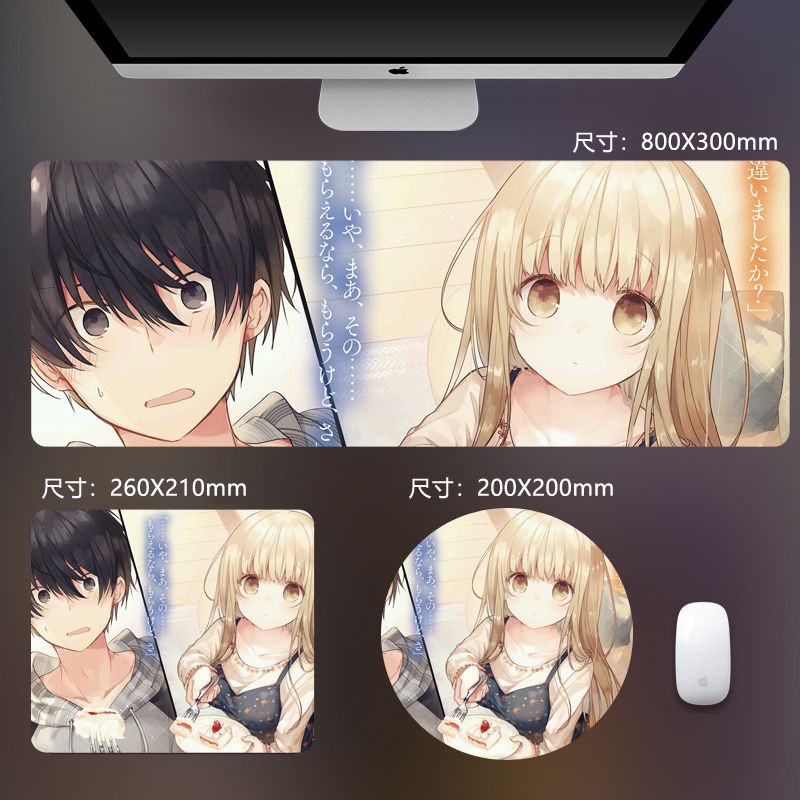 Tấm Lót Chuột Cao Su Chống Trượt Hình Anime Độc Đáo