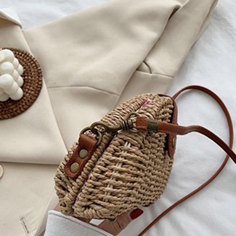 Túi cói Bằng Rơm Phong Cách retro Thời Trang Dành Cho Nữ