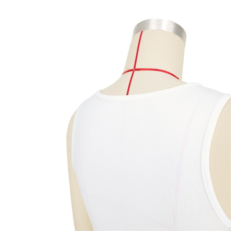 Áo Croptop Sát Nách Cổ Tròn Màu Trơn Dáng Ôm Xẻ Tà Quyến Rũ Thời Trang Mùa Hè Cho Nữ