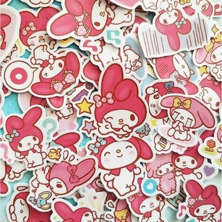 Sticker My melody 30-60 cái ép lụa/ Hình dán My melody