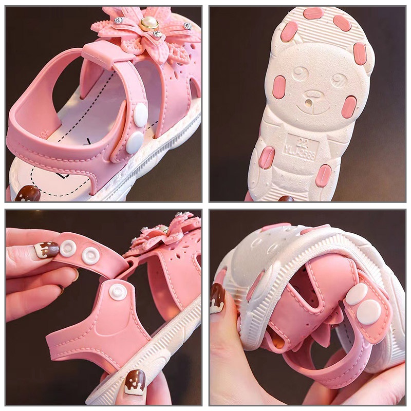 Bololo Giày Búp Bê Đế Mềm Kiểu Công Chúa Dễ Thương Cho Bé Gái