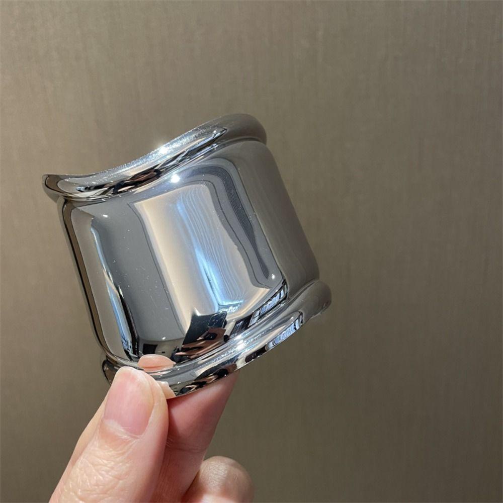 Vòng Tay Bản Rộng Thiết Kế Đơn Giản Sáng Tạo Phong Cách Âu Mỹ Cho Cặp Đôi