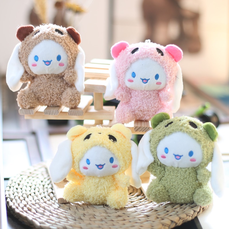 SANRIO Móc Khóa Hình Thỏ Cinnamoroll Nhồi Bông Đáng Yêu
