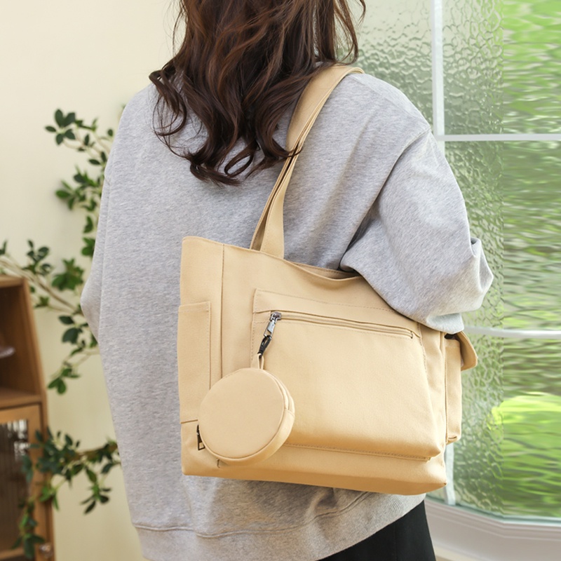 Túi tote Bằng Vải nylon Sức Chứa Lớn Thời Trang Dễ Phối Đồ Cho Nữ