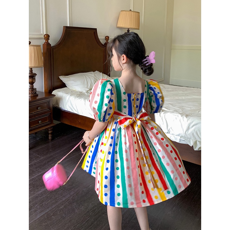 Váy đầm cho bé gái mùa hè siêu xinh chất thô mềm mát hàng Quảng Châu cao cấp