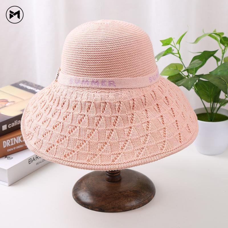Hàng Mới Về Mũ Dệt Kim Oversize Chống Nắng Thoáng Khí Thời Trang Đi Biển Phong Cách Hàn Quốc 2022