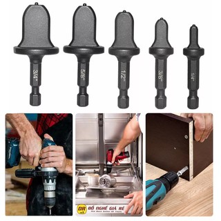 Mũi loe nong ống đồng bằng máy khoan cầm tay