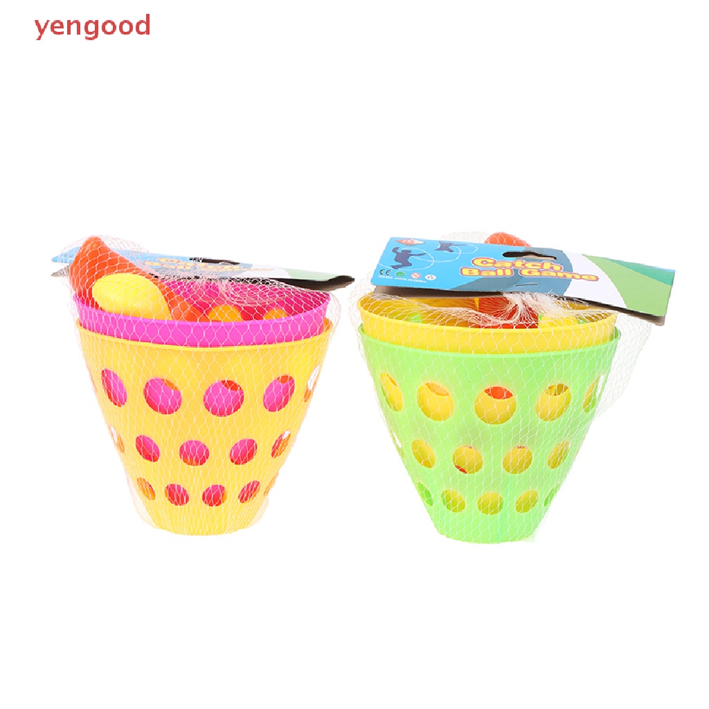 (YGD) Launch Throw Catch Ball Set Outdoor Sports Game Toy Parent-Child Interactive Toy