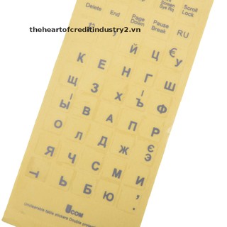 (hot) Russian Transparent Keyboard Stickers Letters for Laptop Notebook Computer PC .
