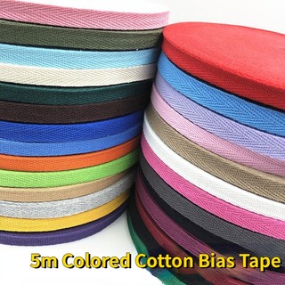 Cuộn dây cotton 10m 1cm nhiều màu sắc dùng để làm đồ handmade diy