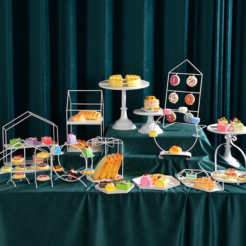 Giá Đỡ Trưng Bày Thức Ăn Bánh Tráng Miệng Phong Cách Châu Âu