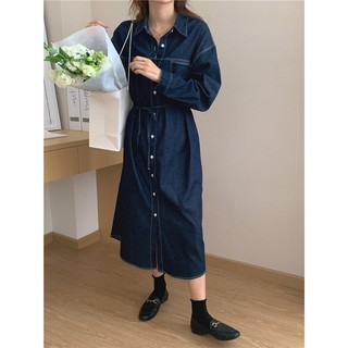 Đầm jean dáng suông Xiny D2823