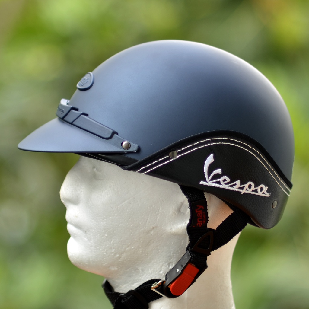 Mũ Bảo Hiểm Nửa Đầu Canary Vespa Không Kính (Vòng đầu từ 54 - 58cm)