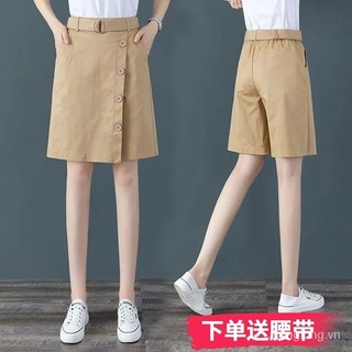 Quần Culottes Lưng Cao 5 Tấc Dáng Rộng Mỏng Phong Cách Thời Trang Dành Cho Nữ