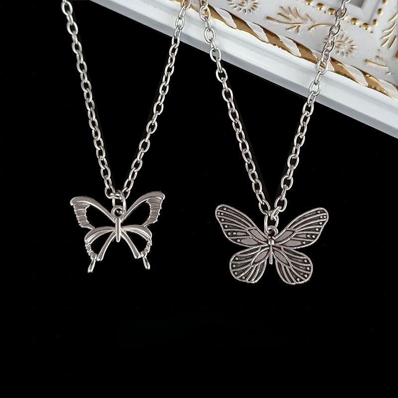 Vòng cổ Hình Bướm Bằng Kim Loại Thời Trang Cho Nữ