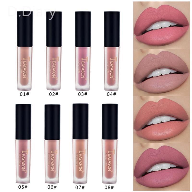 Set 4 Son Môi Dạng Lỏng Chống Thấm Nước Lâu Trôi Với Nhiều Tông Màu Hợp Thời Trang Tùy Chọn dreamdiary
