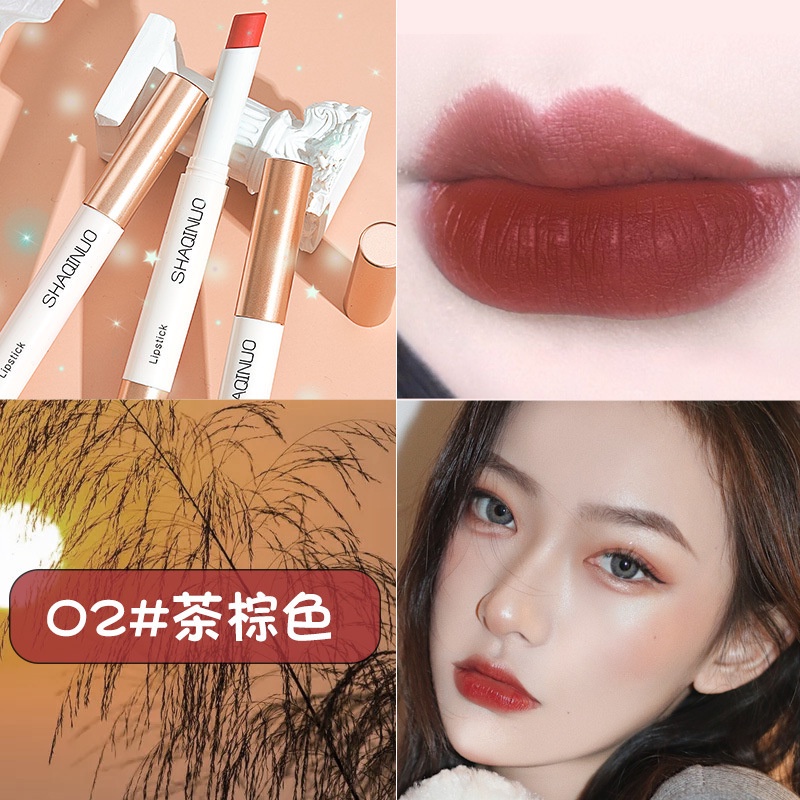 Son Môi Màu Nhung Lì Nuôi Dưỡng Môi Mềm Mại Cho Học Sinh