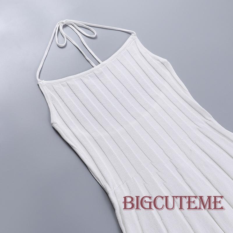 Đầm Hai Dây Màu Sắc Trơn Thời Trang Mùa Hè Cho Nữ