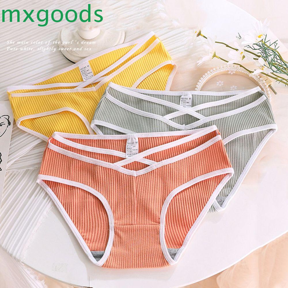 Quần Lót Cotton Mềm Không Đường May Dây Chéo Lưng Vừa Dành Cho Nữ