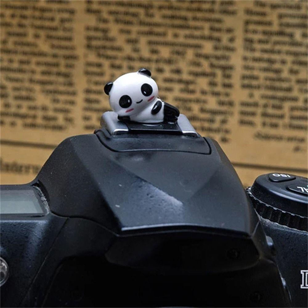 Vỏ Bọc Đèn Pin DSLR Hình Gấu Trúc Hoạt Hình 3D Dễ Thương Thông Dụng