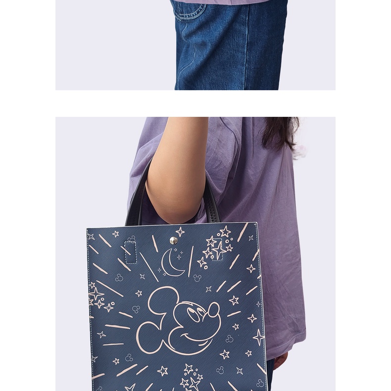 Túi Xách Cỡ Lớn In Hình Chuột Mickey Disney Dễ Thương Cho Nữ
